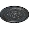 Ekena Millwork Palmetto Ceiling Medallion, Hand-Painted Pewter, 11 1/2"OD x 1"P CM11PAPES - alternate 2
